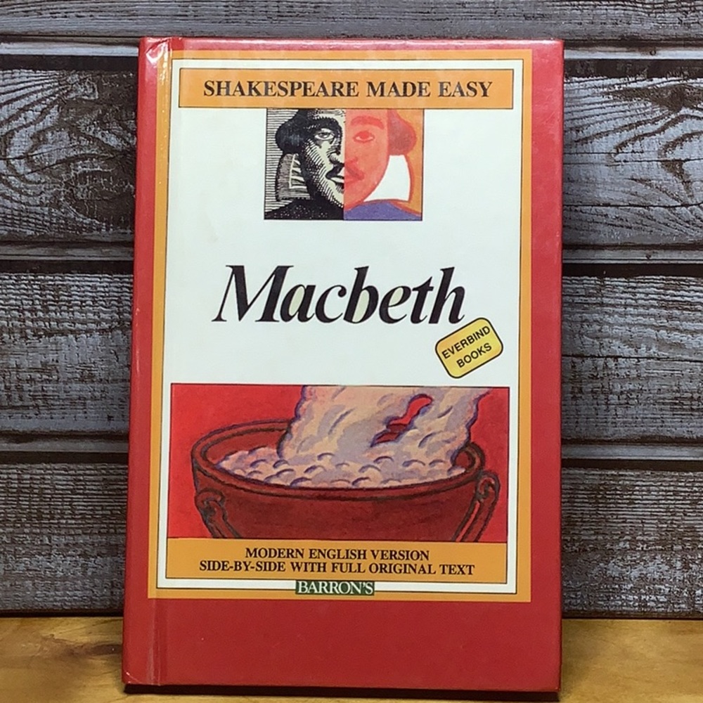 MacBeth one of the most known storys in the world. Side by side original+English